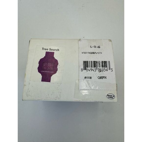 Tree Search Water-Resistant Rubber Band Smart Watch Purple - Picture 1 of 3